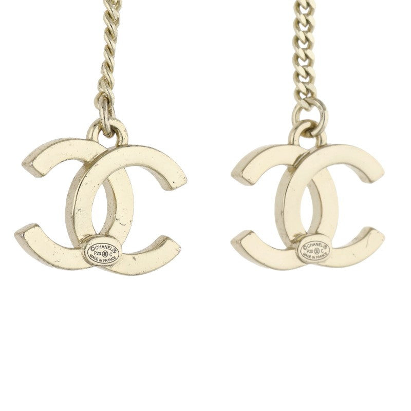 CHANEL P20C CC Mark Rhinestone Earrings Size ONE SIZE