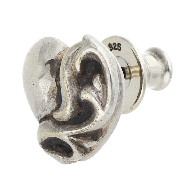Chrome Hearts Heart Stud Silver Earring Size ONE SIZE