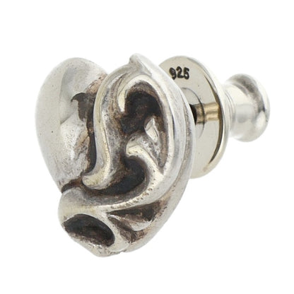 Chrome Hearts Heart Stud Silver Earring Size ONE SIZE