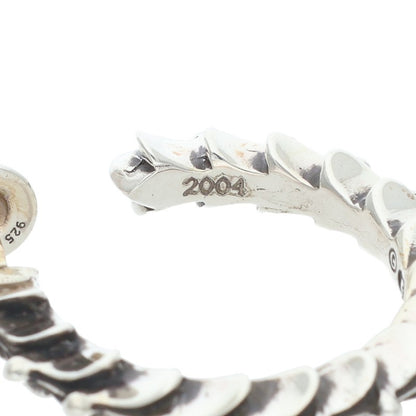 Chrome Hearts Crosstail Hoop Silver Earring Size ONE SIZE