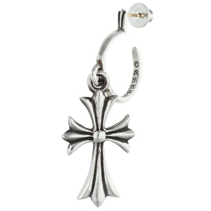Chrome Hearts Tiny CH Cross Hoop Earring Size ONE SIZE