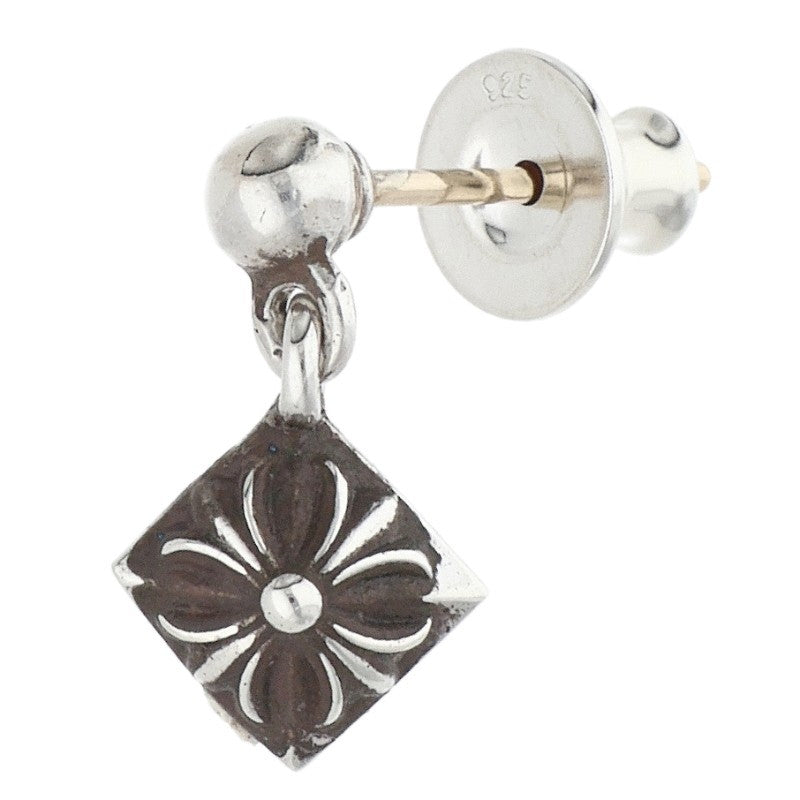 Chrome Hearts Pyramid Plus Drop Silver Earring Size ONE SIZE