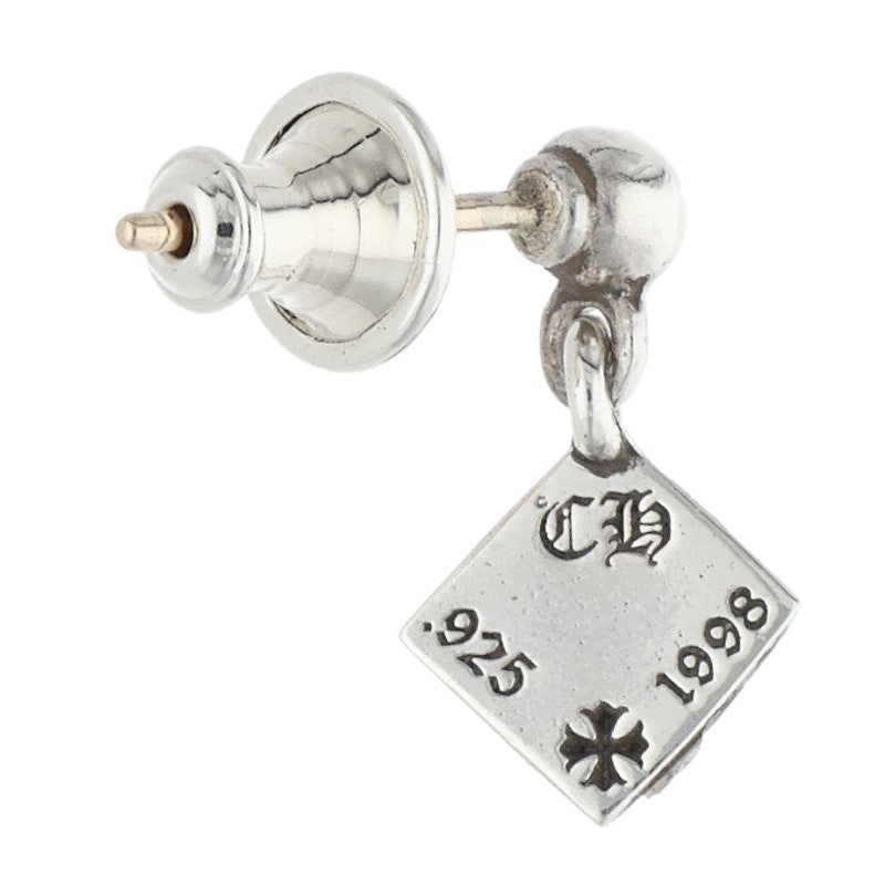 Chrome Hearts Pyramid Plus Drop Silver Earring Size ONE SIZE