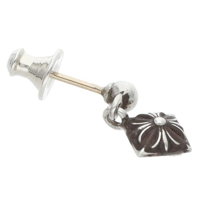 Chrome Hearts Pyramid Plus Drop Silver Earring Size ONE SIZE