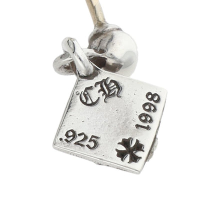 Chrome Hearts Pyramid Plus Drop Silver Earring Size ONE SIZE