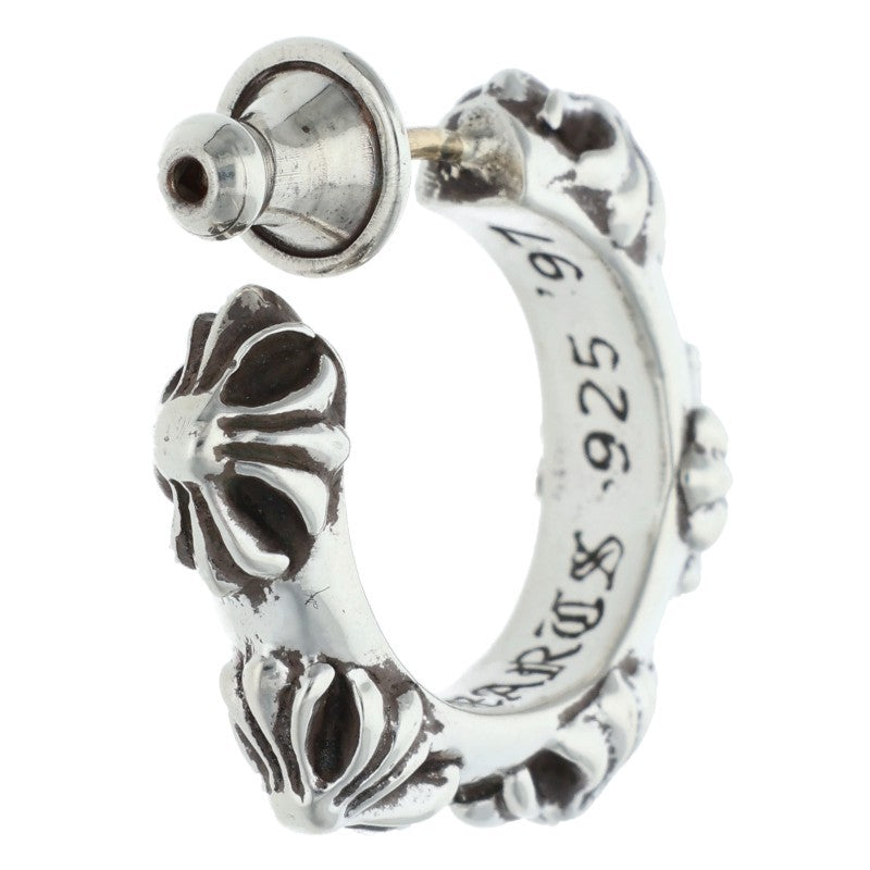 Chrome Hearts Small Cross Band Silver Earring Size ONE SIZE