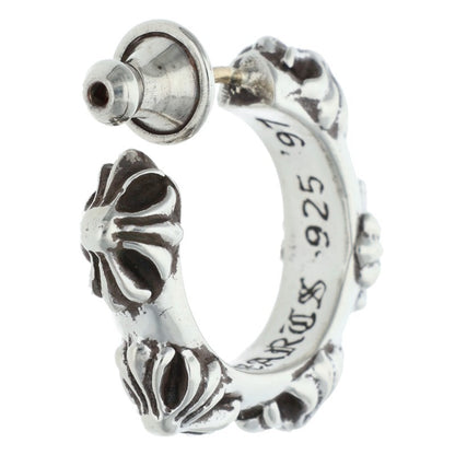 Chrome Hearts Small Cross Band Silver Earring Size ONE SIZE