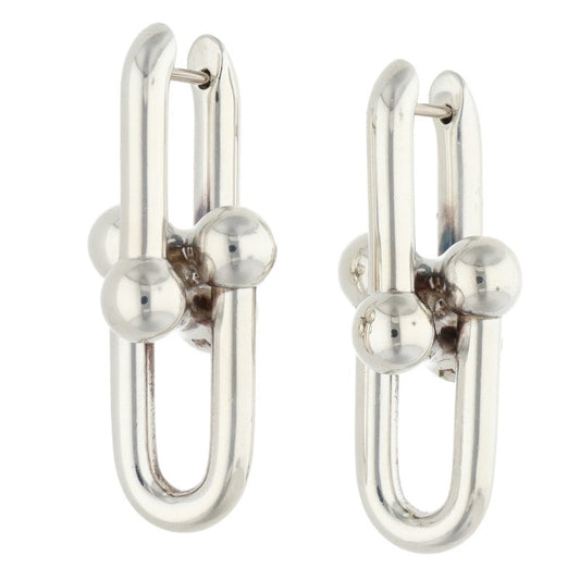 TIFFANY&Co. Hardware Sterling Silver Earring Size L