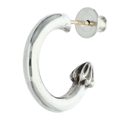 Chrome Hearts Plain Hoop Silver Earring Size ONE SIZE