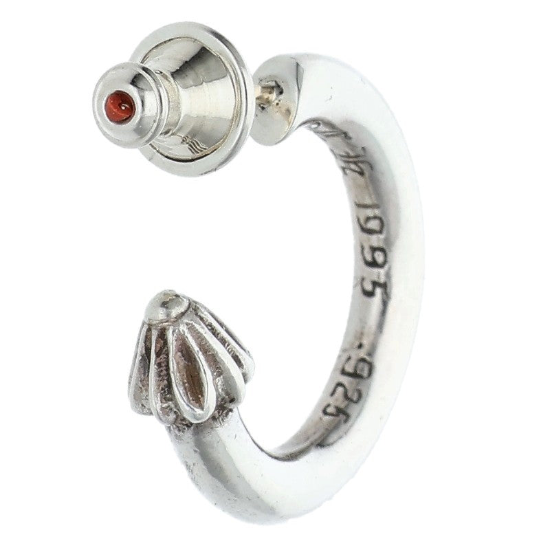 Chrome Hearts Plain Hoop Silver Earring Size ONE SIZE