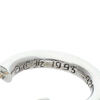 Chrome Hearts Plain Hoop Silver Earring Size ONE SIZE