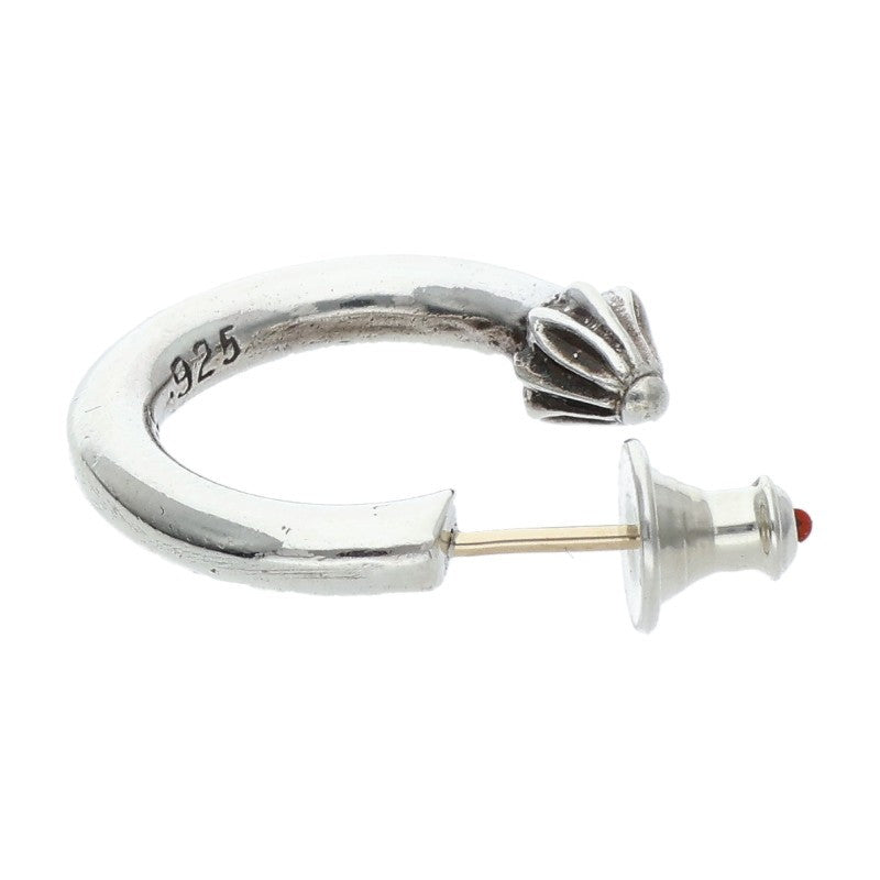 Chrome Hearts Plain Hoop Silver Earring Size ONE SIZE