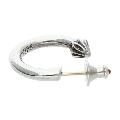 Chrome Hearts Plain Hoop Silver Earring Size ONE SIZE