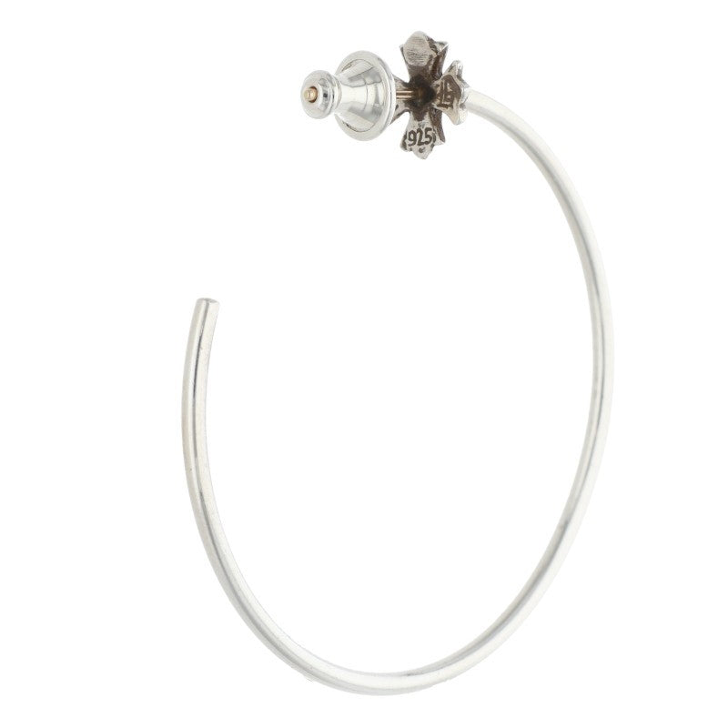 Chrome Hearts CH Plus Hoop Silver Earring Size ONE SIZE