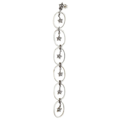 Chrome Hearts Paper Oval Star Silver Earring Size ONE SIZE