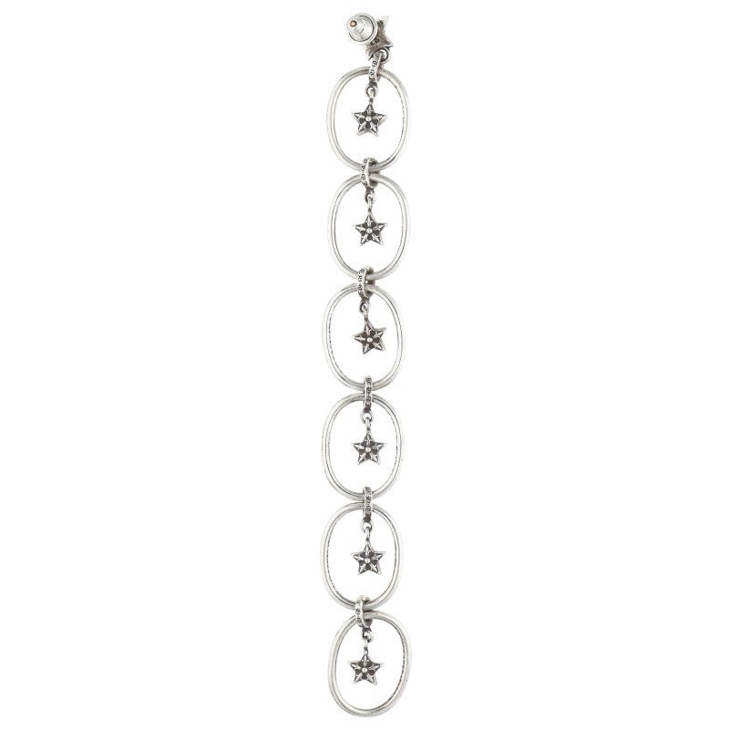 Chrome Hearts Paper Oval Star Silver Earring Size ONE SIZE