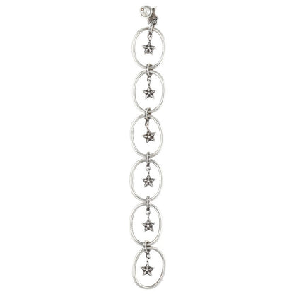 Chrome Hearts Paper Oval Star Silver Earring Size ONE SIZE