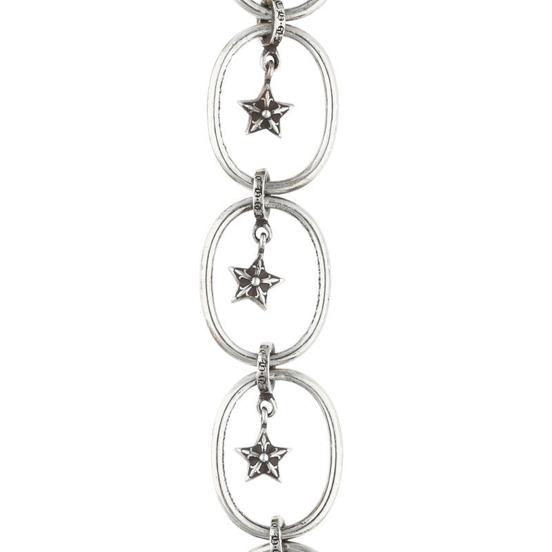 Chrome Hearts Paper Oval Star Silver Earring Size ONE SIZE