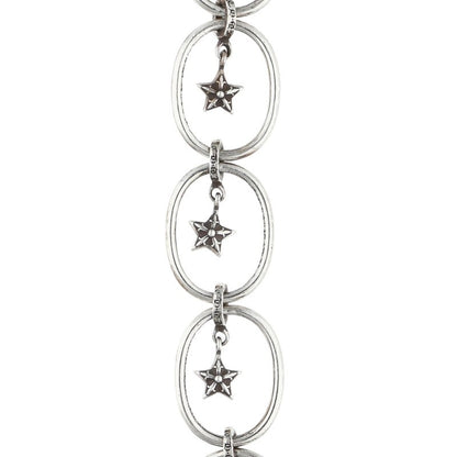 Chrome Hearts Paper Oval Star Silver Earring Size ONE SIZE