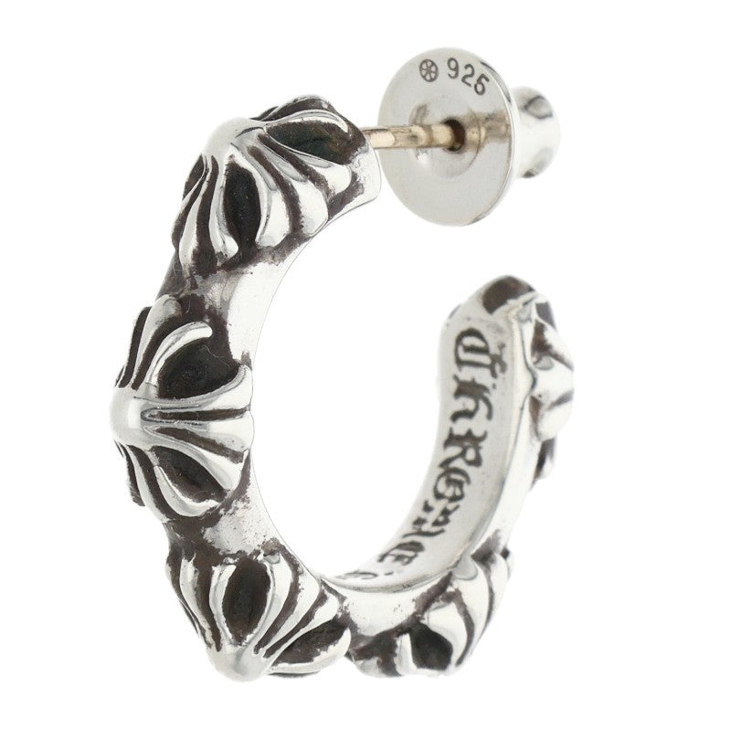 Chrome Hearts Small Crossband Silver Earring Size ONE SIZE