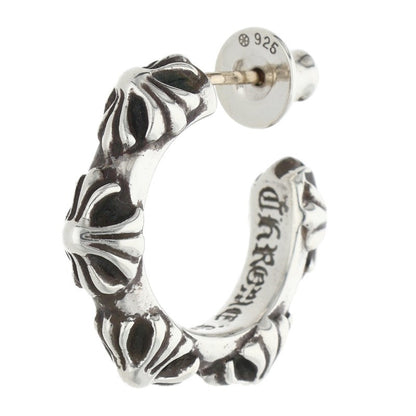 Chrome Hearts Small Crossband Silver Earring Size ONE SIZE