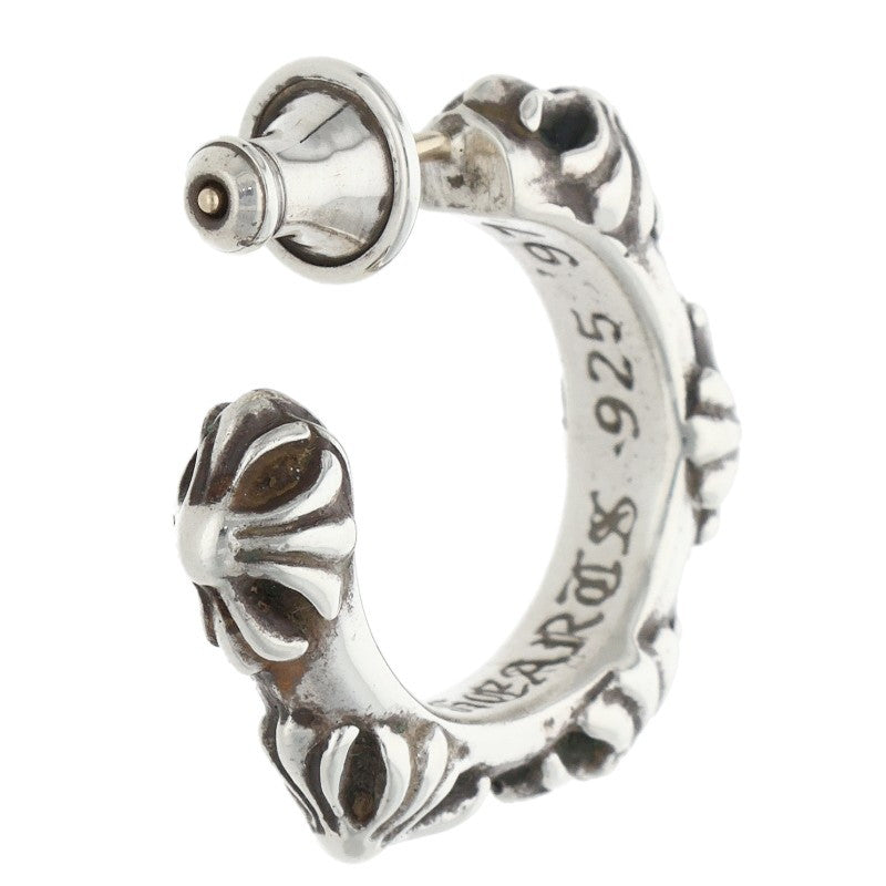 Chrome Hearts Small Crossband Silver Earring Size ONE SIZE