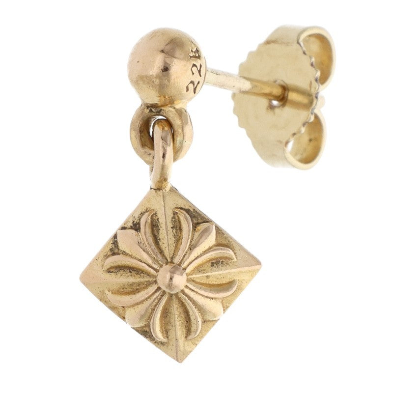 Chrome Hearts 22K Pyramid Plus Gold Earring Size ONE SIZE
