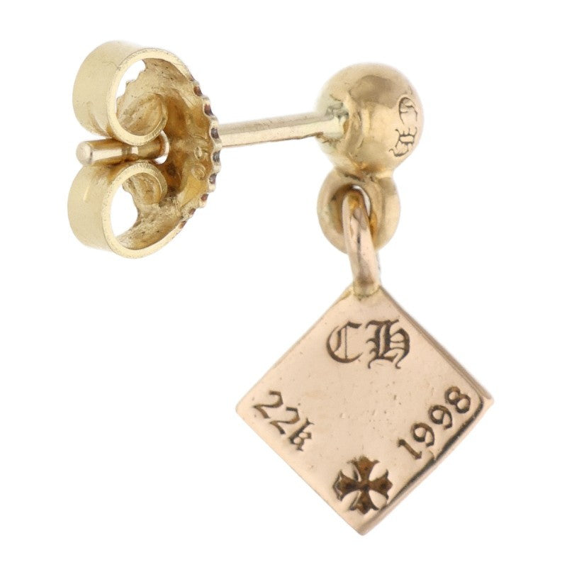 Chrome Hearts 22K Pyramid Plus Gold Earring Size ONE SIZE