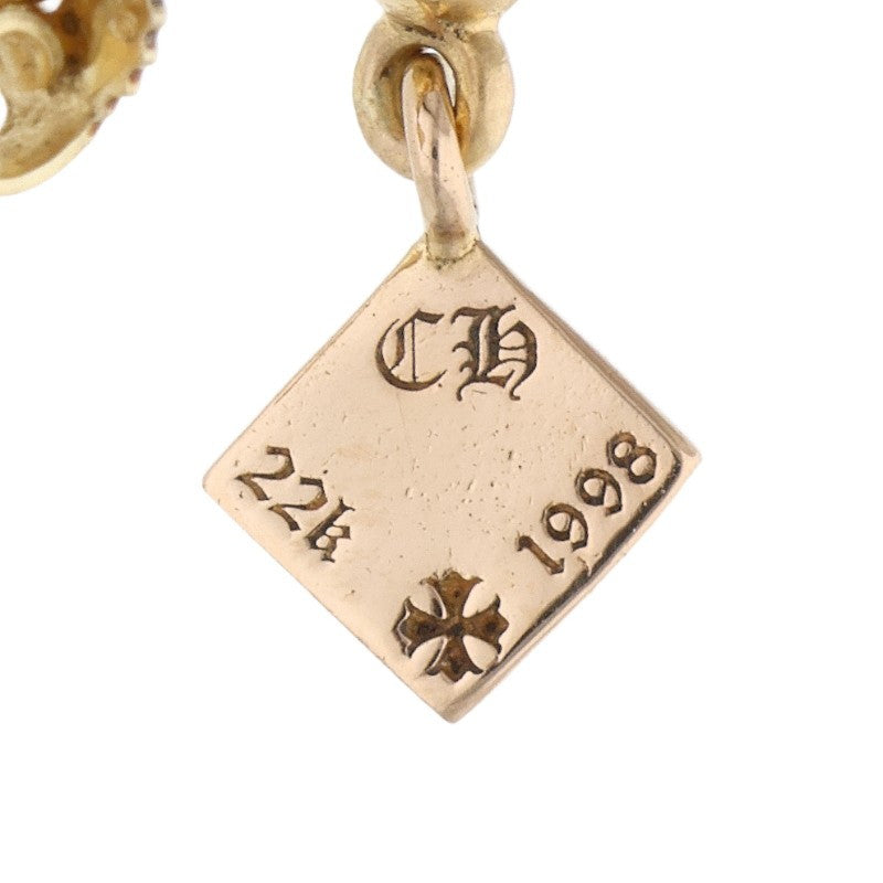 Chrome Hearts 22K Pyramid Plus Gold Earring Size ONE SIZE