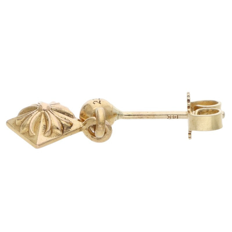 Chrome Hearts 22K Pyramid Plus Gold Earring Size ONE SIZE