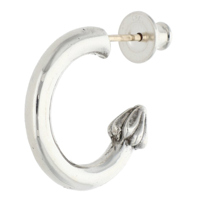 Chrome Hearts Plain Hoop Silver Earring Size ONE SIZE