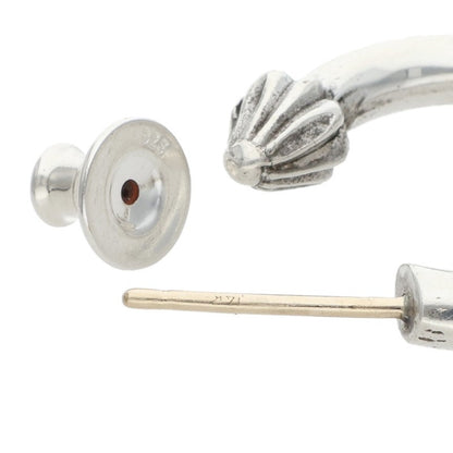Chrome Hearts Plain Hoop Silver Earring Size ONE SIZE
