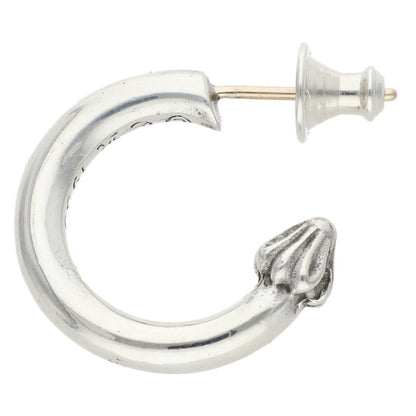 Chrome Hearts Plain Hoop Silver Earring Size ONE SIZE