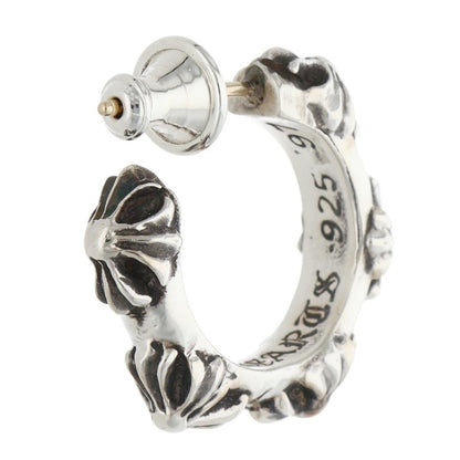 Chrome Hearts SML Crossband Silver Earring Size ONE SIZE