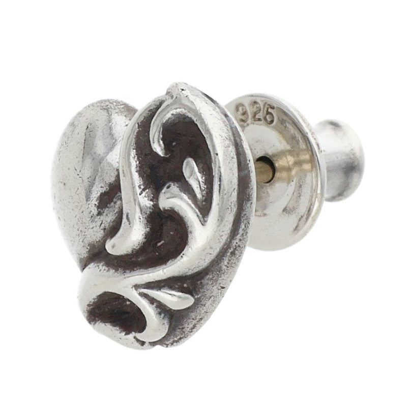 Chrome Hearts Heart Stud Silver Earring Size ONE SIZE