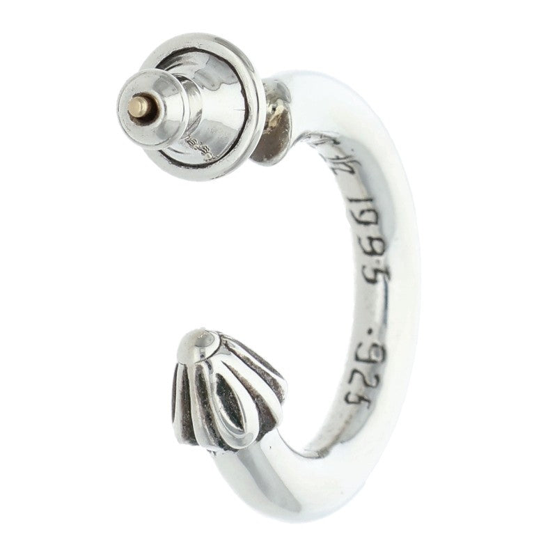 Chrome Hearts HOOP PLAIN Plain Silver Earring Size ONE SIZE