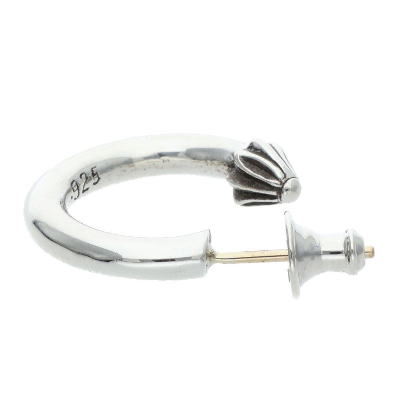 Chrome Hearts HOOP PLAIN Plain Silver Earring Size ONE SIZE