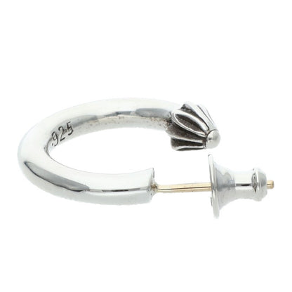 Chrome Hearts HOOP PLAIN Plain Silver Earring Size ONE SIZE