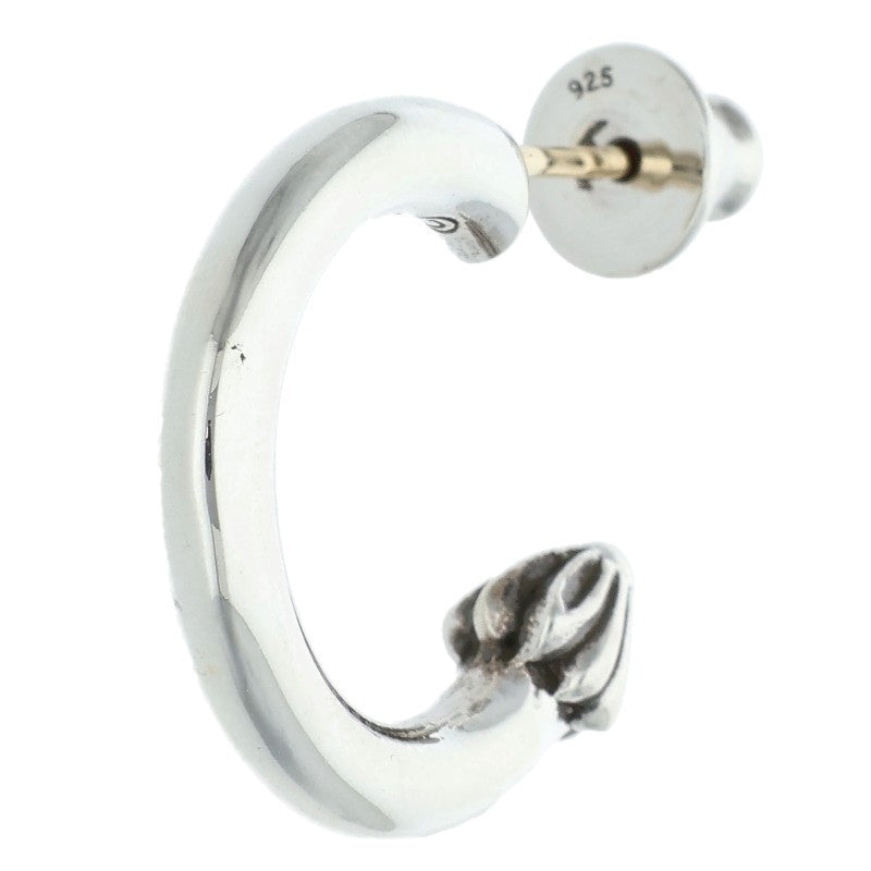 Chrome Hearts HOOP PLAIN Plain Silver Earring Size ONE SIZE