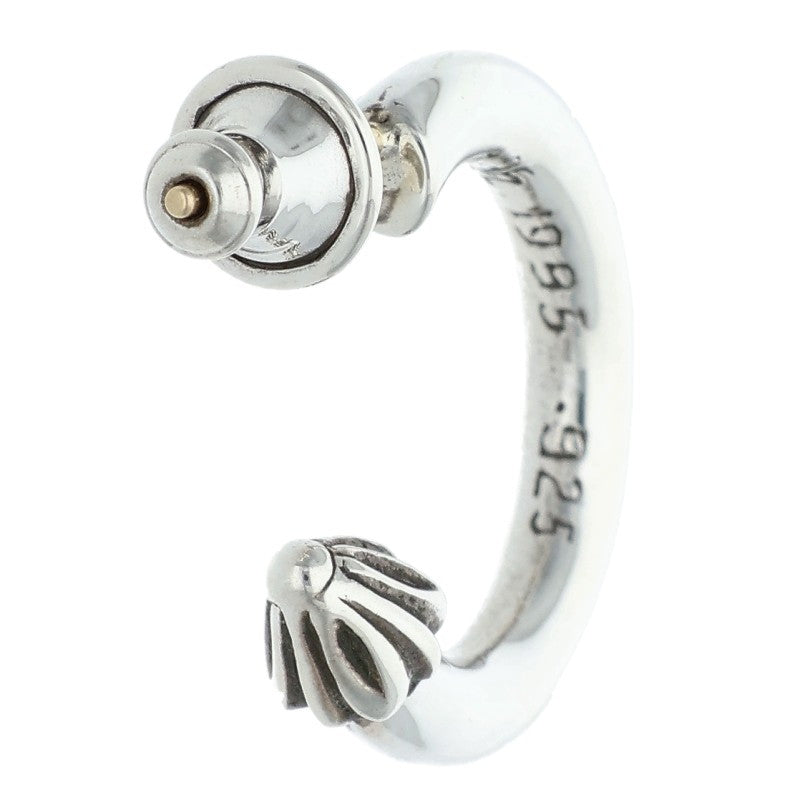 Chrome Hearts HOOP PLAIN Plain Silver Earring Size ONE SIZE