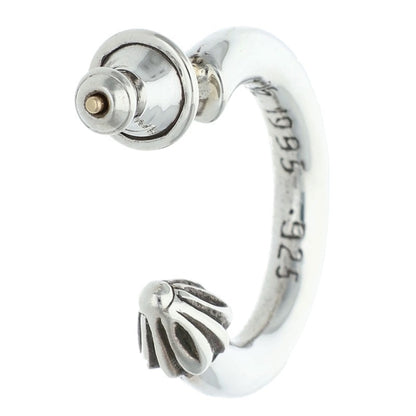 Chrome Hearts HOOP PLAIN Plain Silver Earring Size ONE SIZE