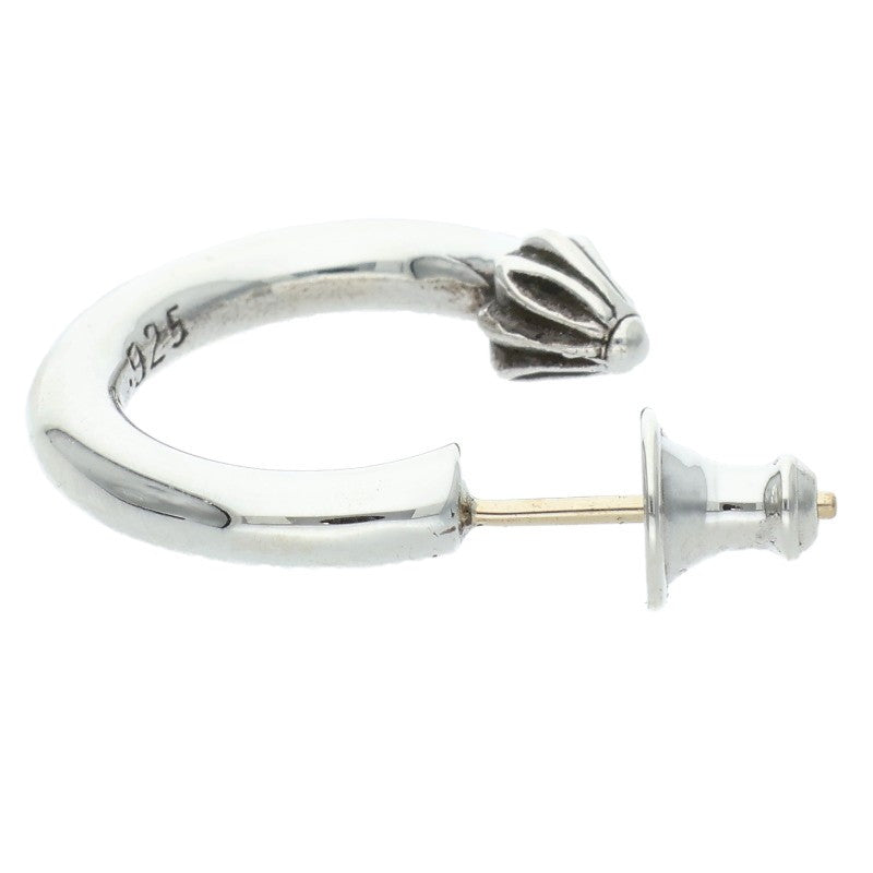 Chrome Hearts HOOP PLAIN Plain Silver Earring Size ONE SIZE