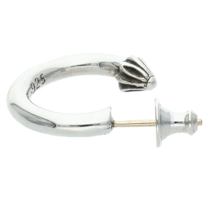 Chrome Hearts HOOP PLAIN Plain Silver Earring Size ONE SIZE