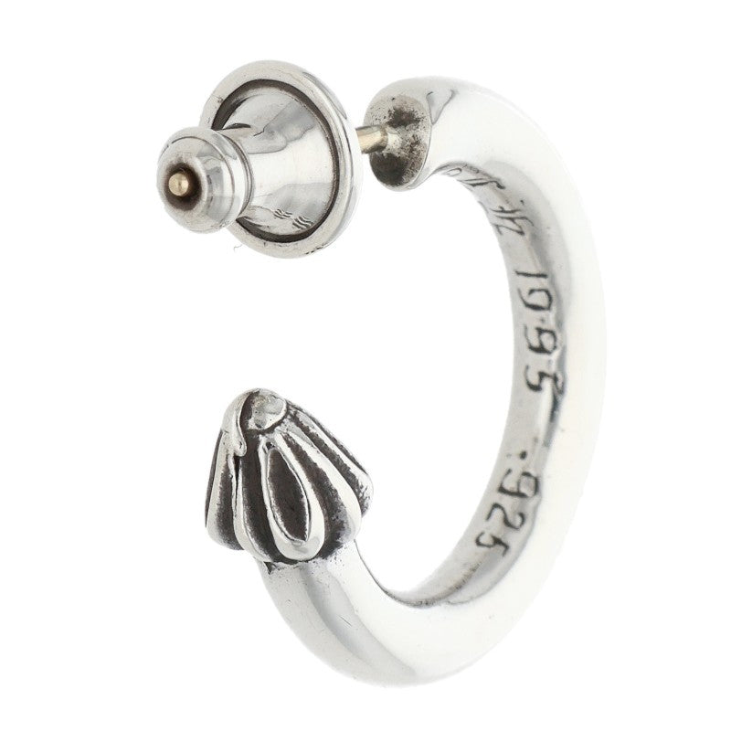 Chrome Hearts HOOP PLAIN Plain Silver Earring Size ONE SIZE