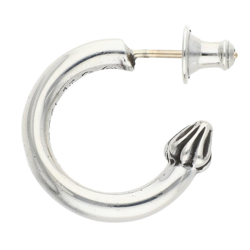 Chrome Hearts HOOP PLAIN Plain Silver Earring Size ONE SIZE