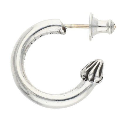 Chrome Hearts HOOP PLAIN Plain Silver Earring Size ONE SIZE