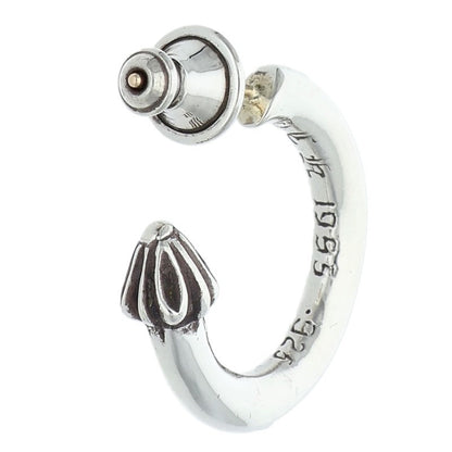 Chrome Hearts HOOP PLAIN Plain Silver Earring Size ONE SIZE