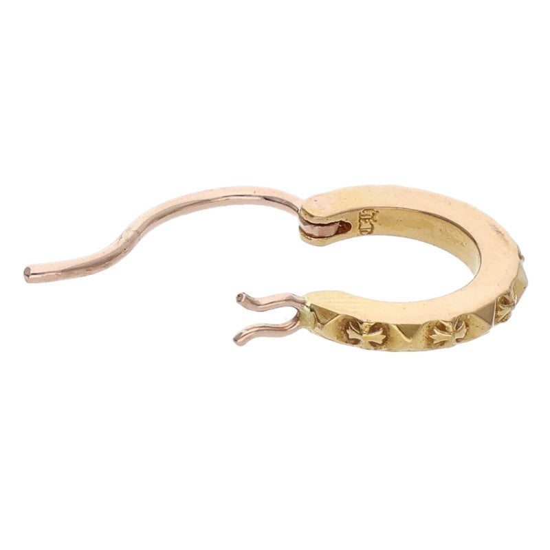 Chrome Hearts 22K Tiny TFP Hoop Gold Earring Size ONE SIZE