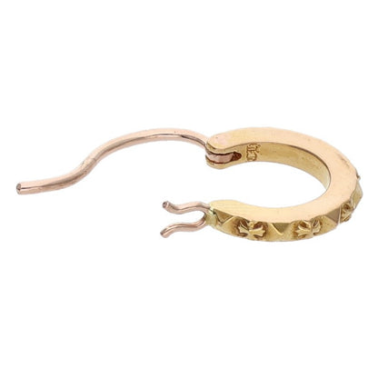 Chrome Hearts 22K Tiny TFP Hoop Gold Earring Size ONE SIZE