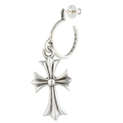 Chrome Hearts Tiny CH Cross Silver Earring Size ONE SIZE